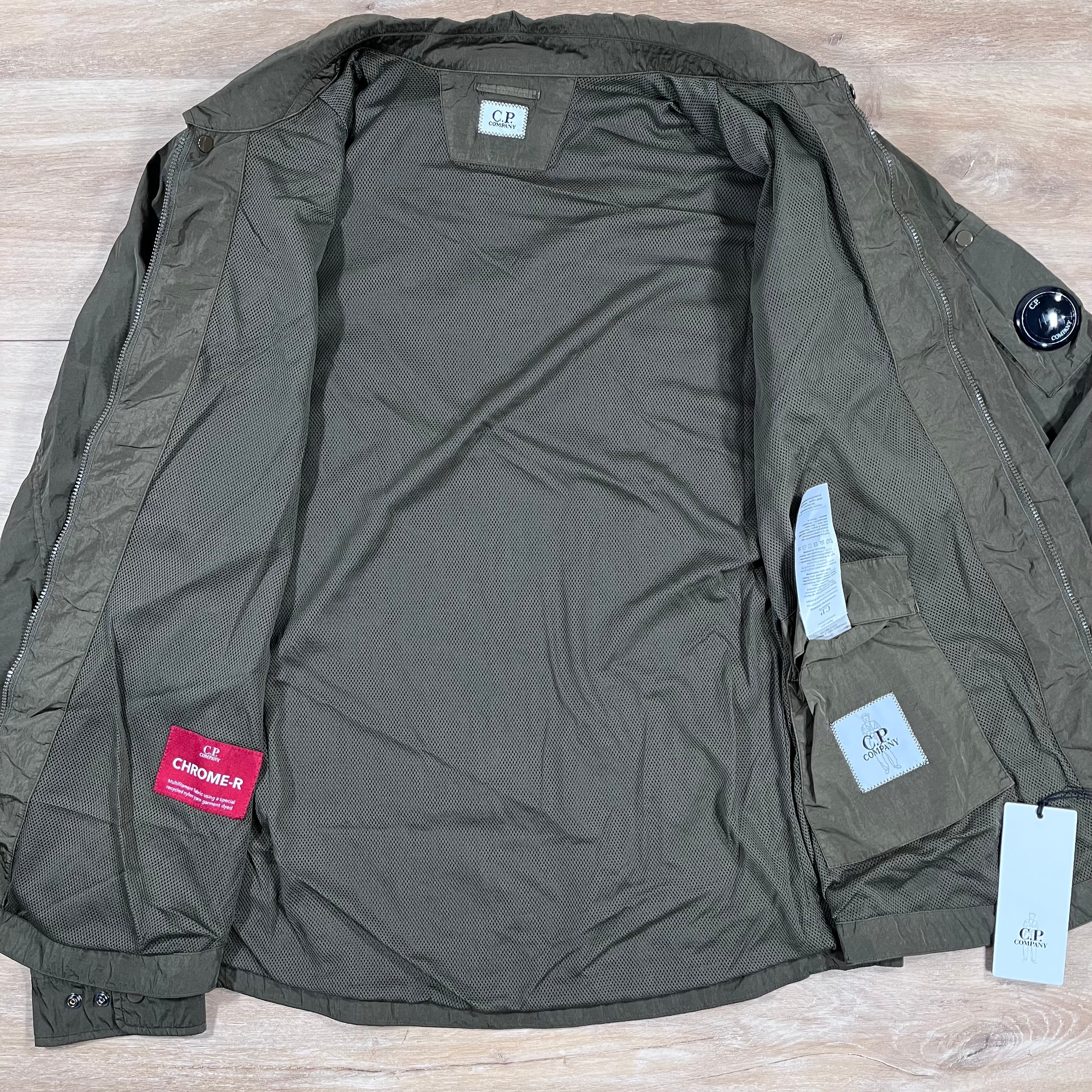CP Company Chrome-R Lens Overshirt in Ivy Green