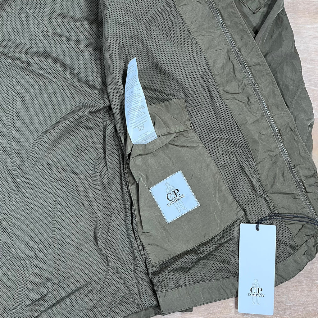 CP Company Chrome-R Lens Overshirt in Ivy Green