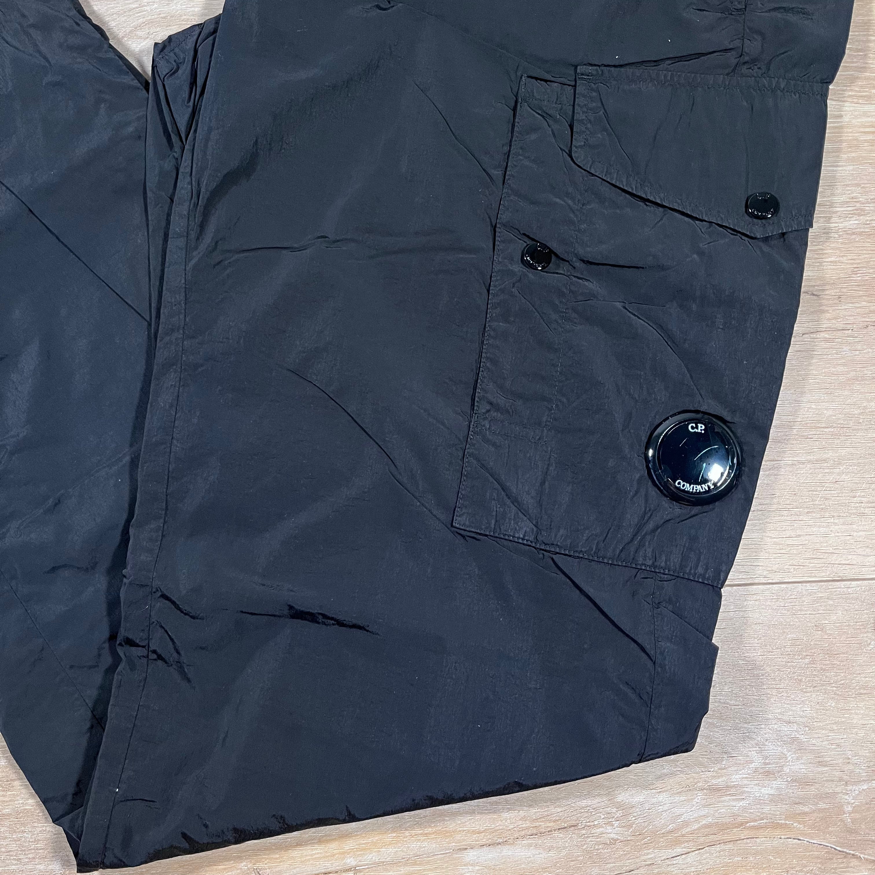 CP Company Chrome-R Lens Cargo Pants in Black