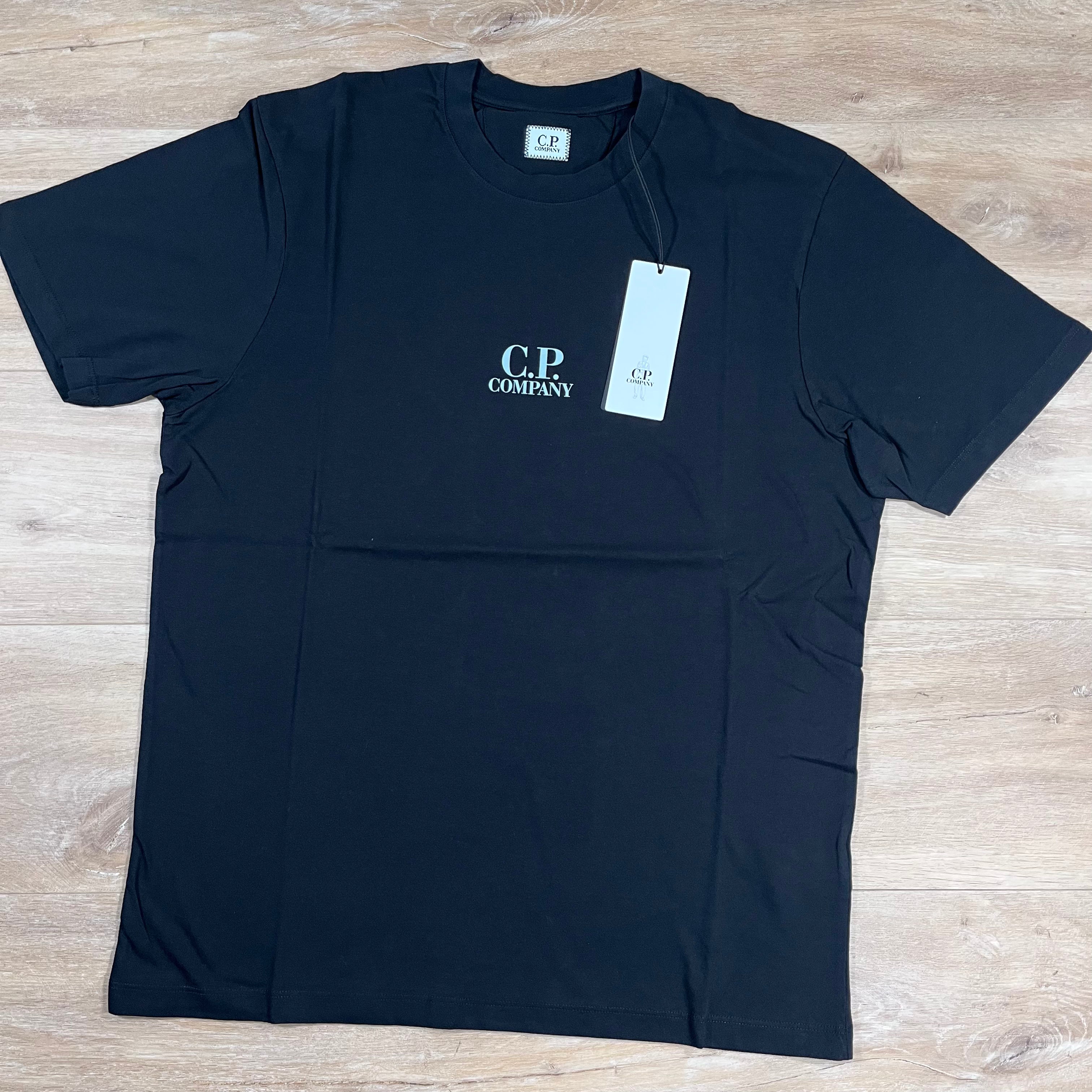 CP Company 30/1 Jersey British Sailor T-Shirt in Black