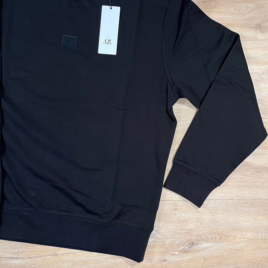 CP Company Metropolis Crewneck Fleece Sweatshirt in Black