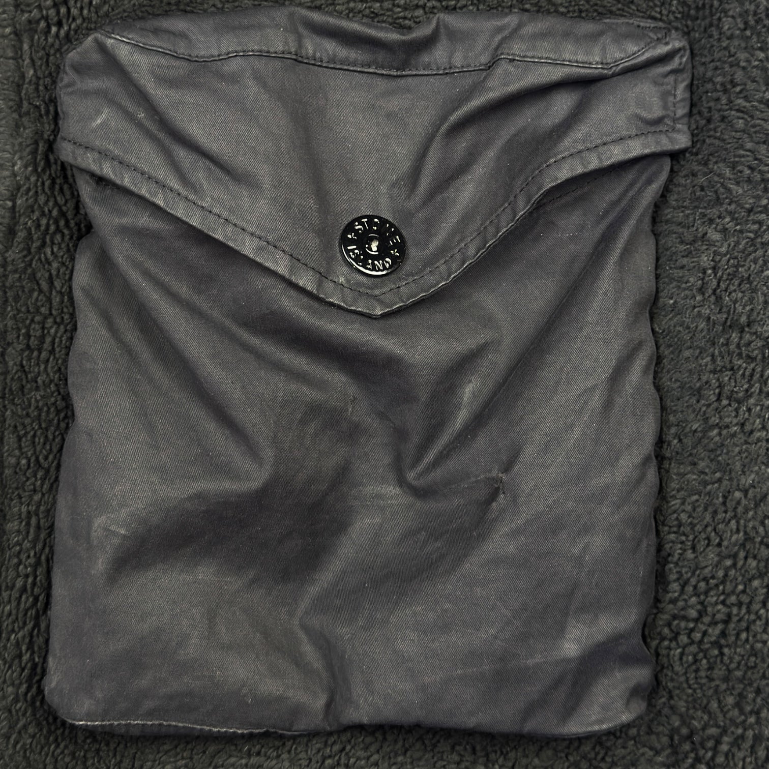 Stone Island Teddy Fleece Jacket A/W 21  Black