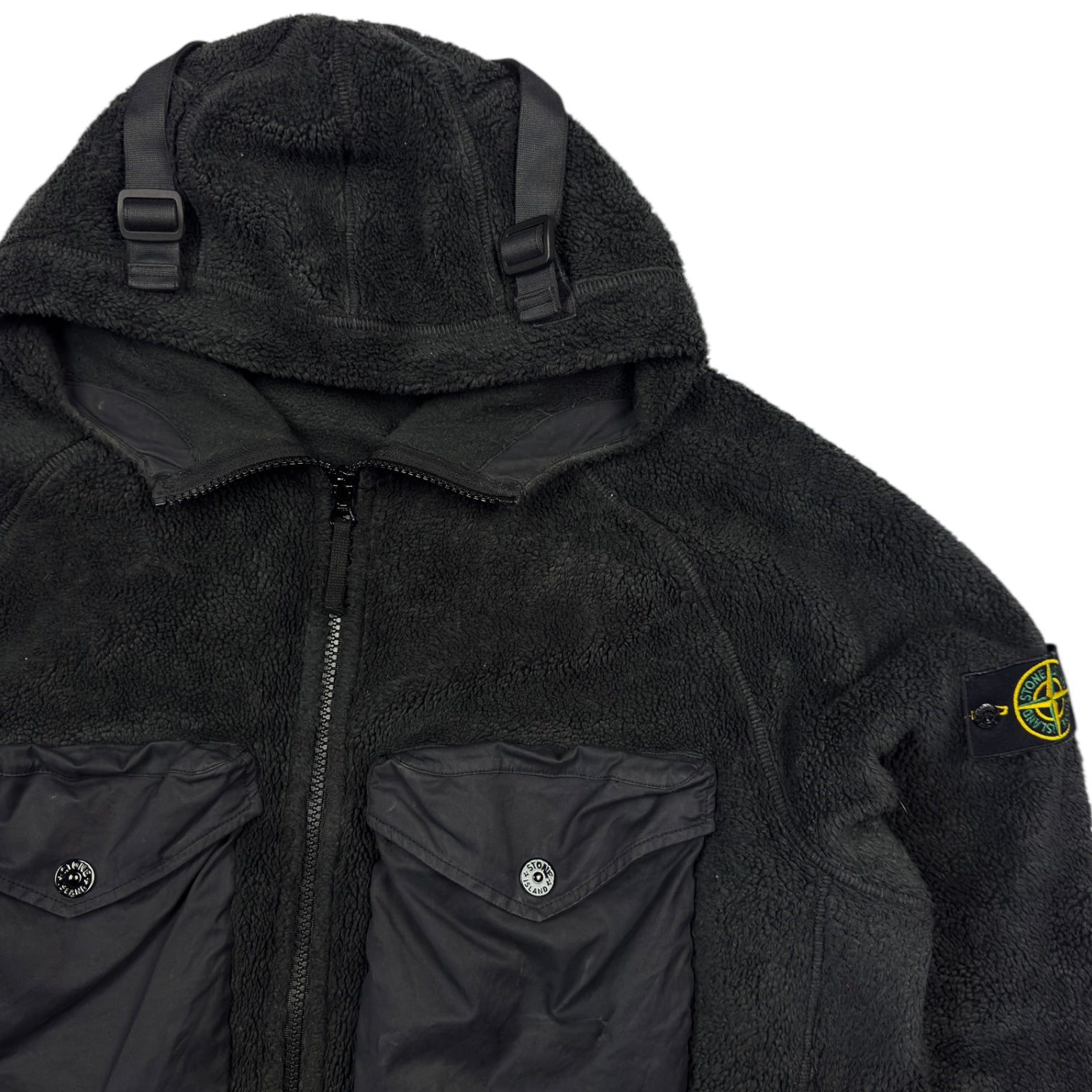 Stone Island Teddy Fleece Jacket A/W 21  Black