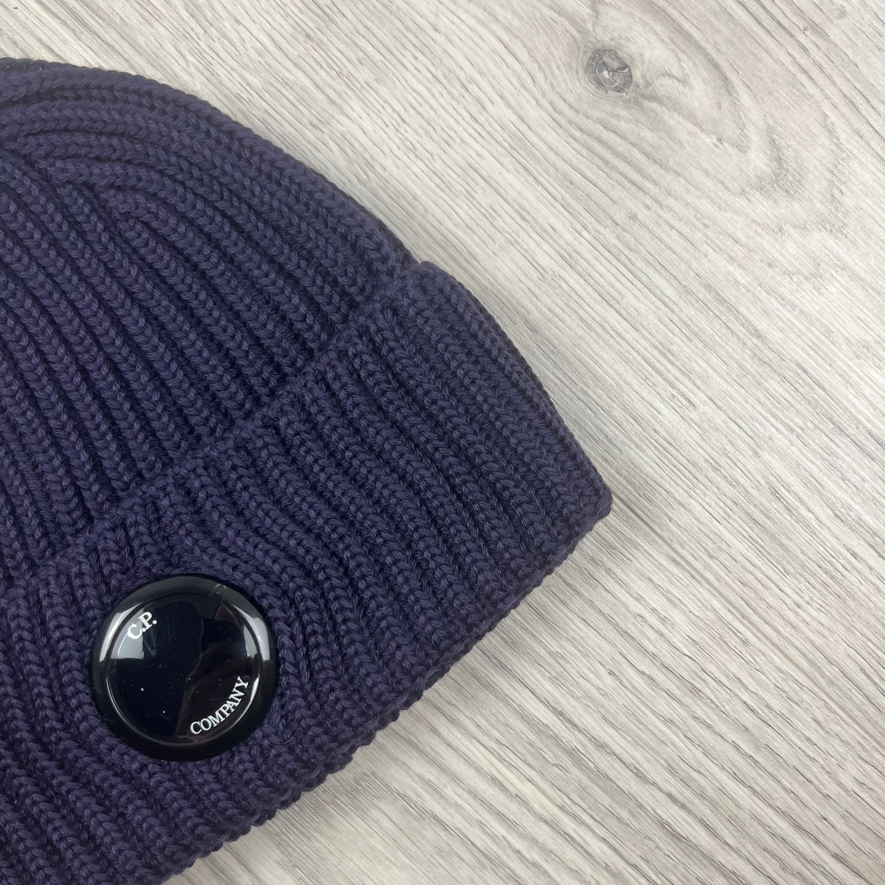 CP Company Lens Beanie - Nightshade