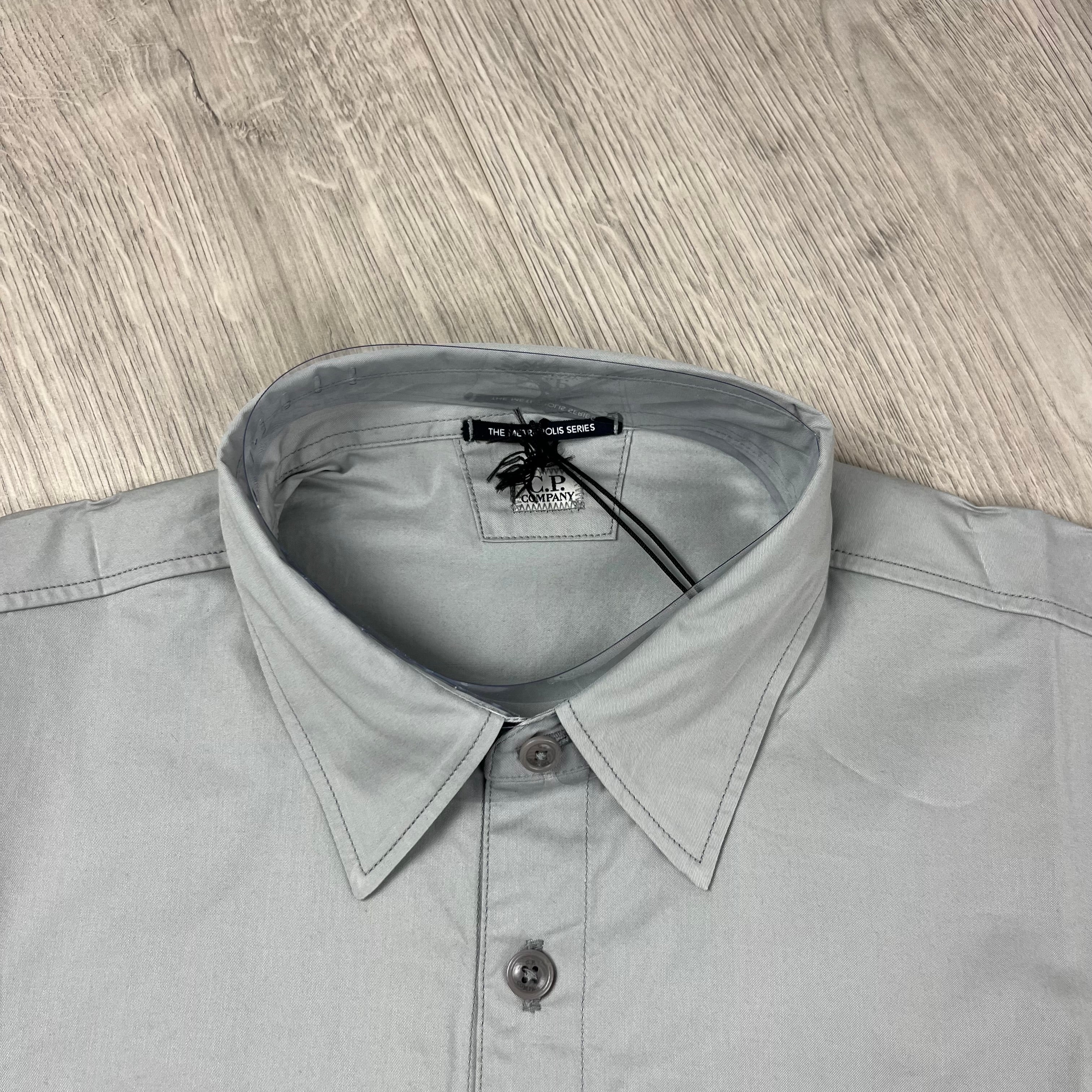 CP Company Metropolis Overshirt - Limestone