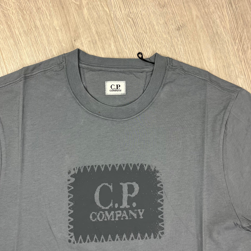 CP Company Stamp T-Shirt - Stormy