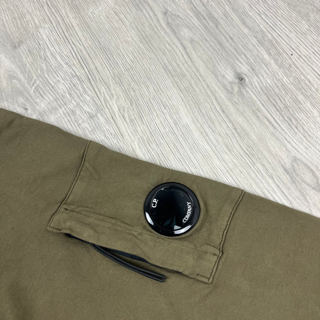 CP Company Light Fleece Zip Hoodie - Ivy Green