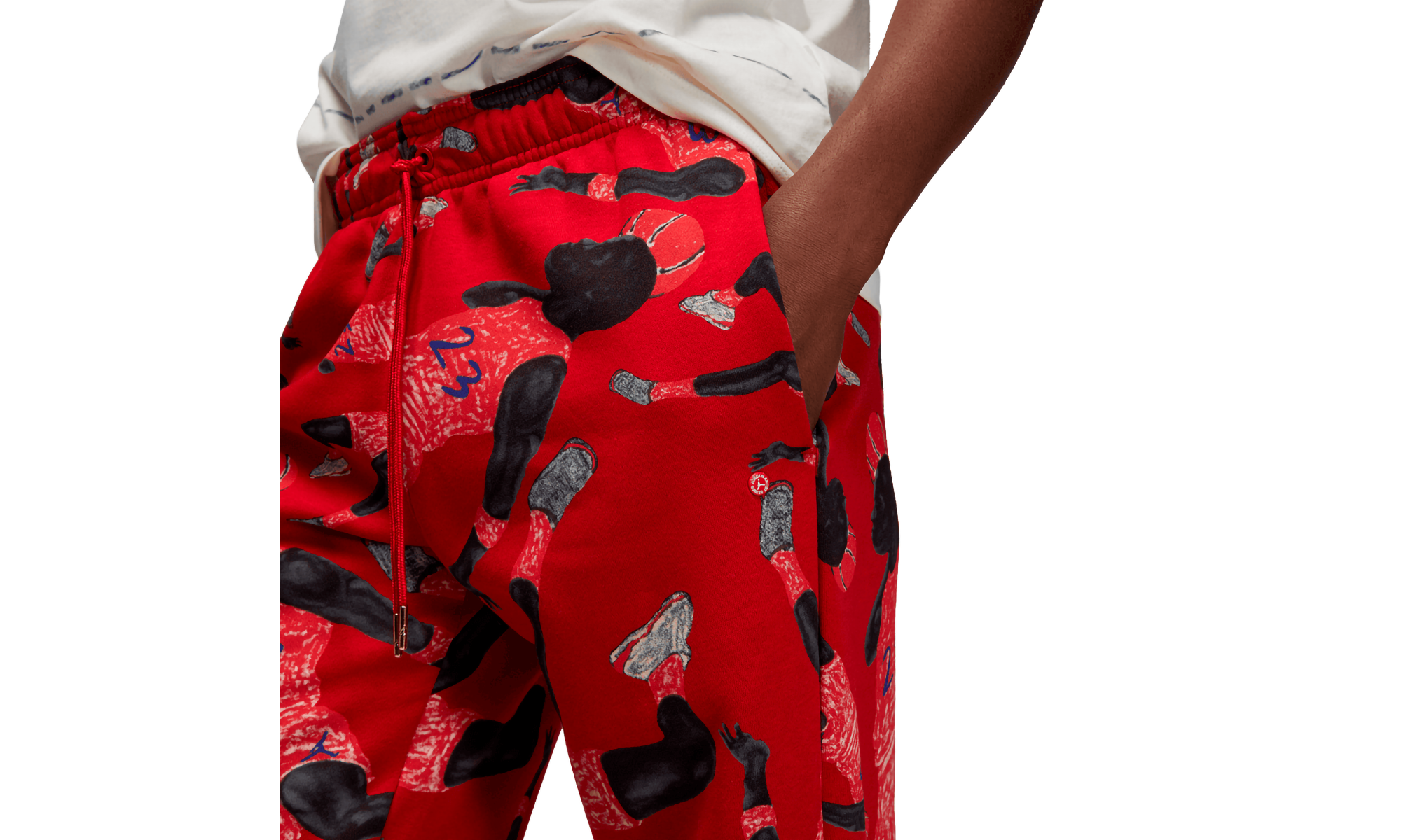 W J BRKLN Fleece Pant "Red" DX0405-687