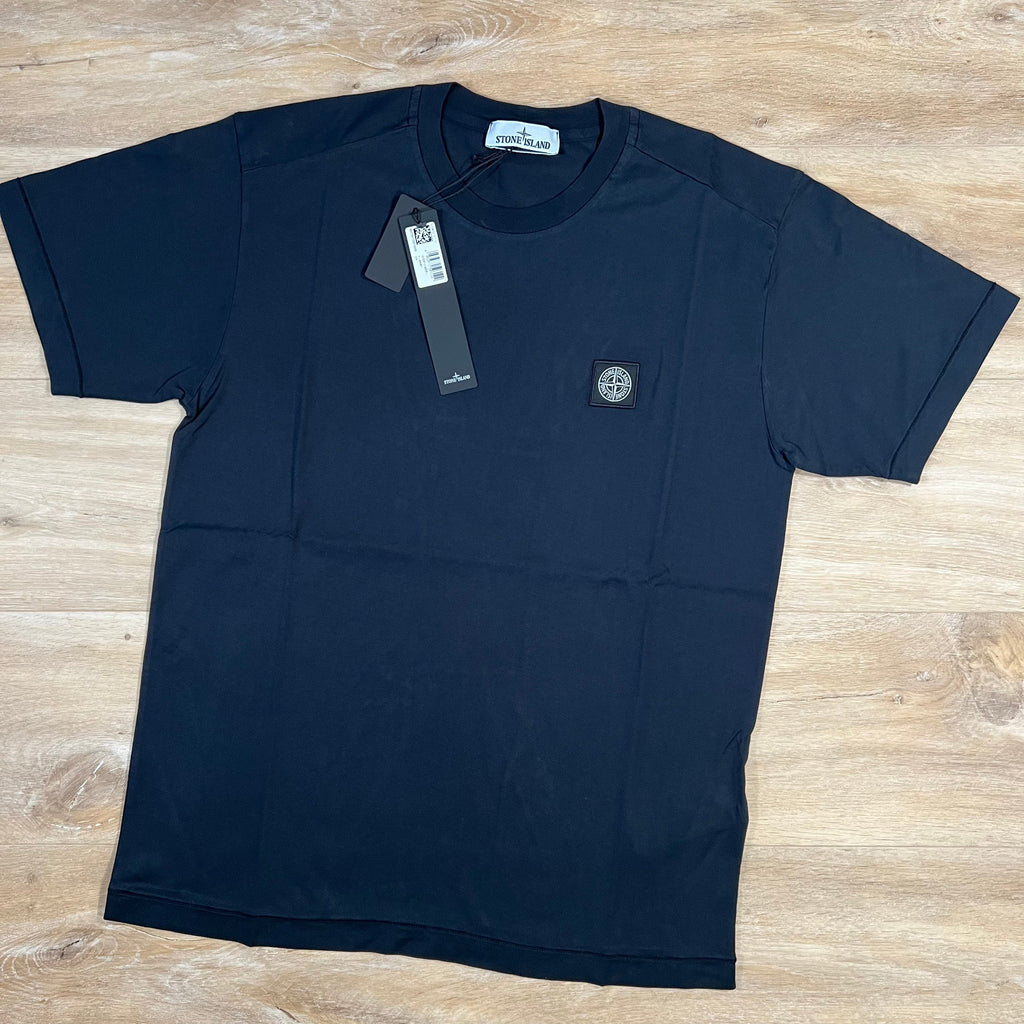 Stone Island Patch Logo T-Shirt in Navy