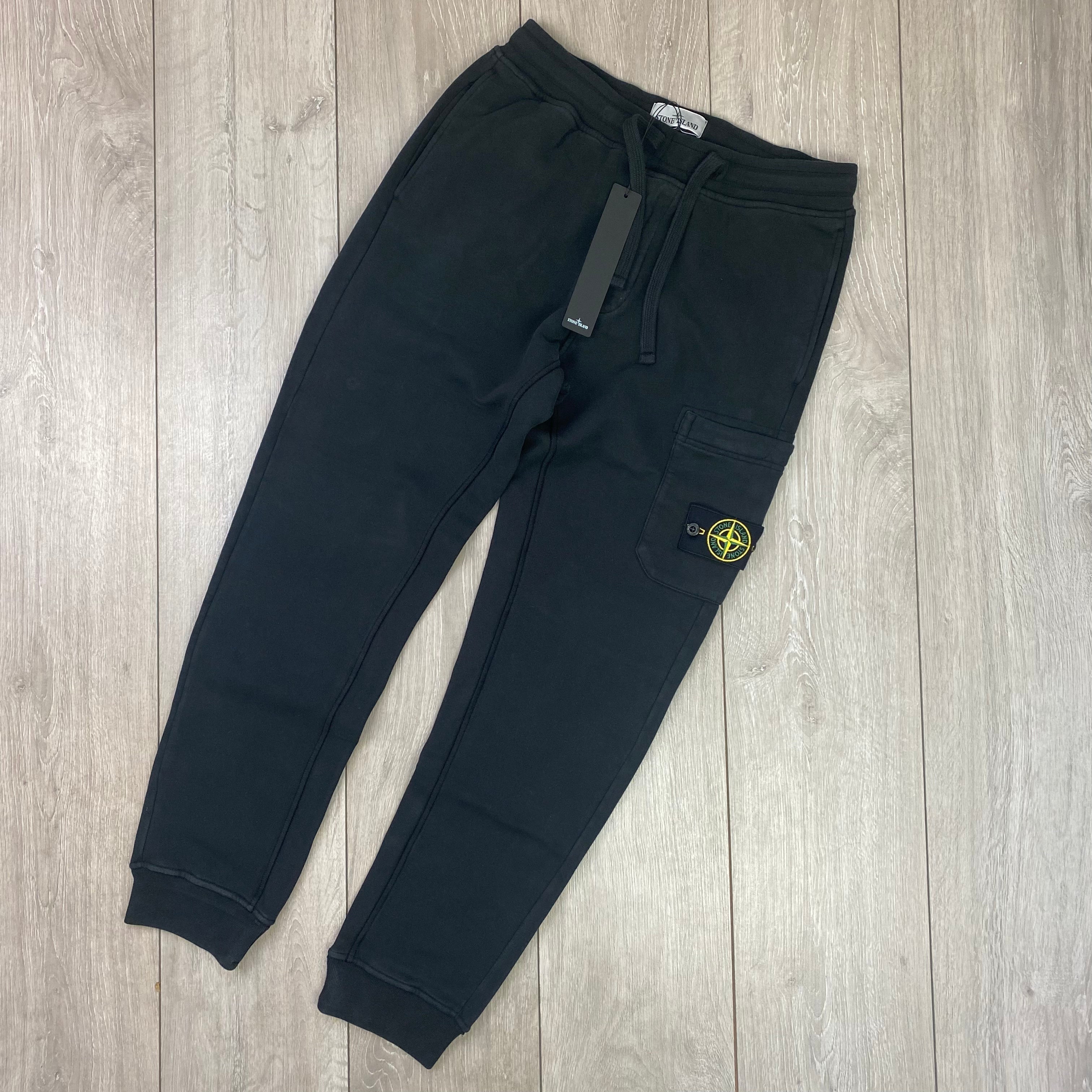 Stone Island Dyed Sweatpants - Black