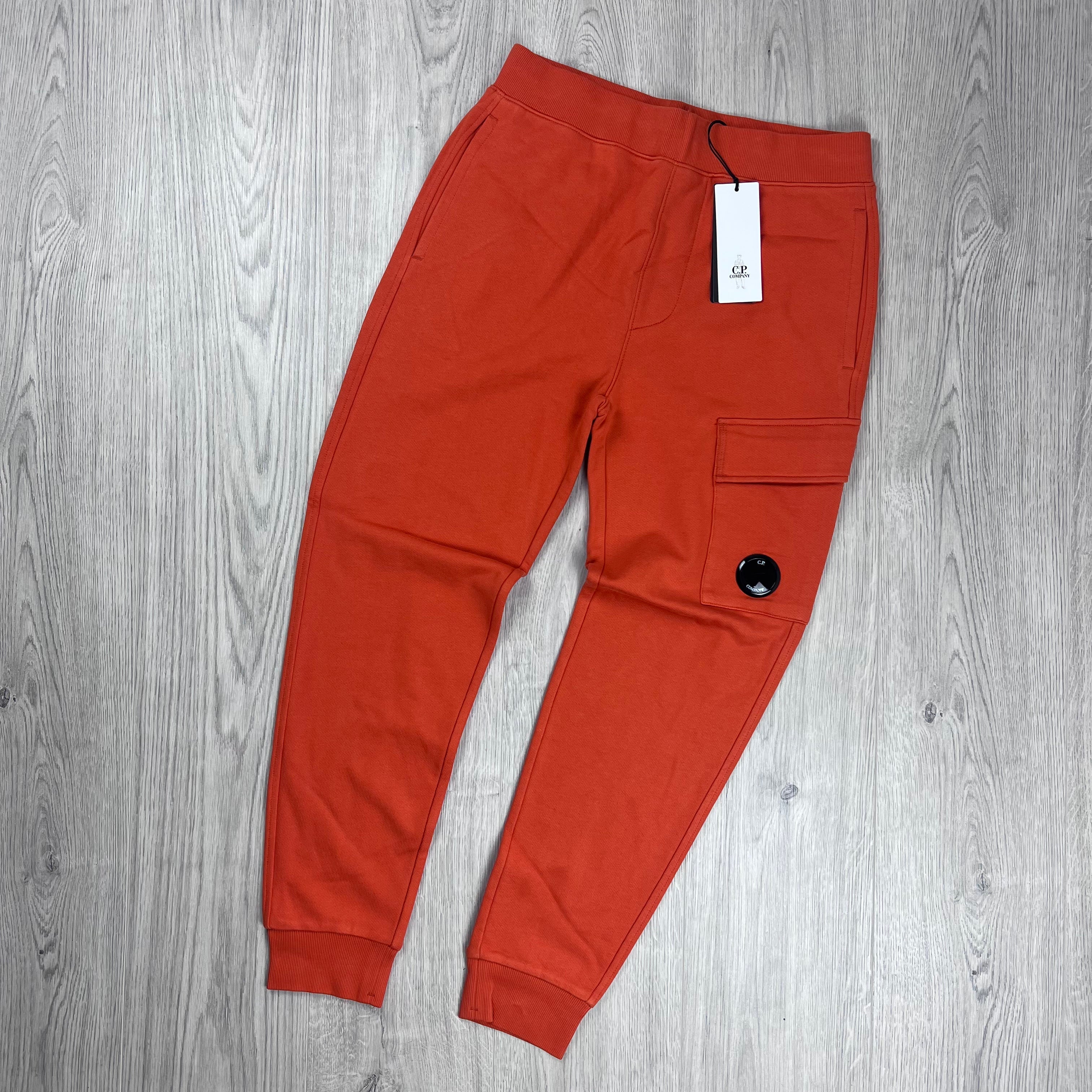 CP Company Raised Fleece Sweatpants - Pumpkin