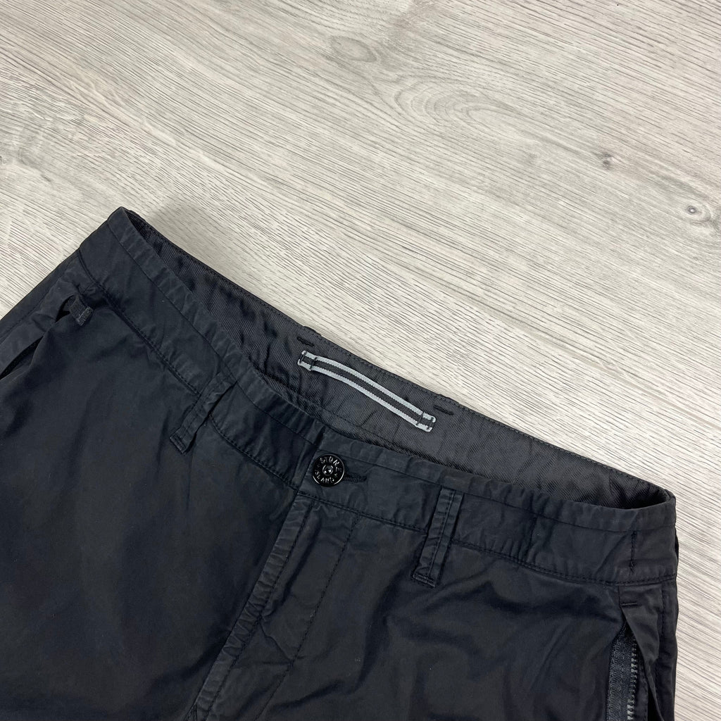 Stone Island Cargo Shorts - Black
