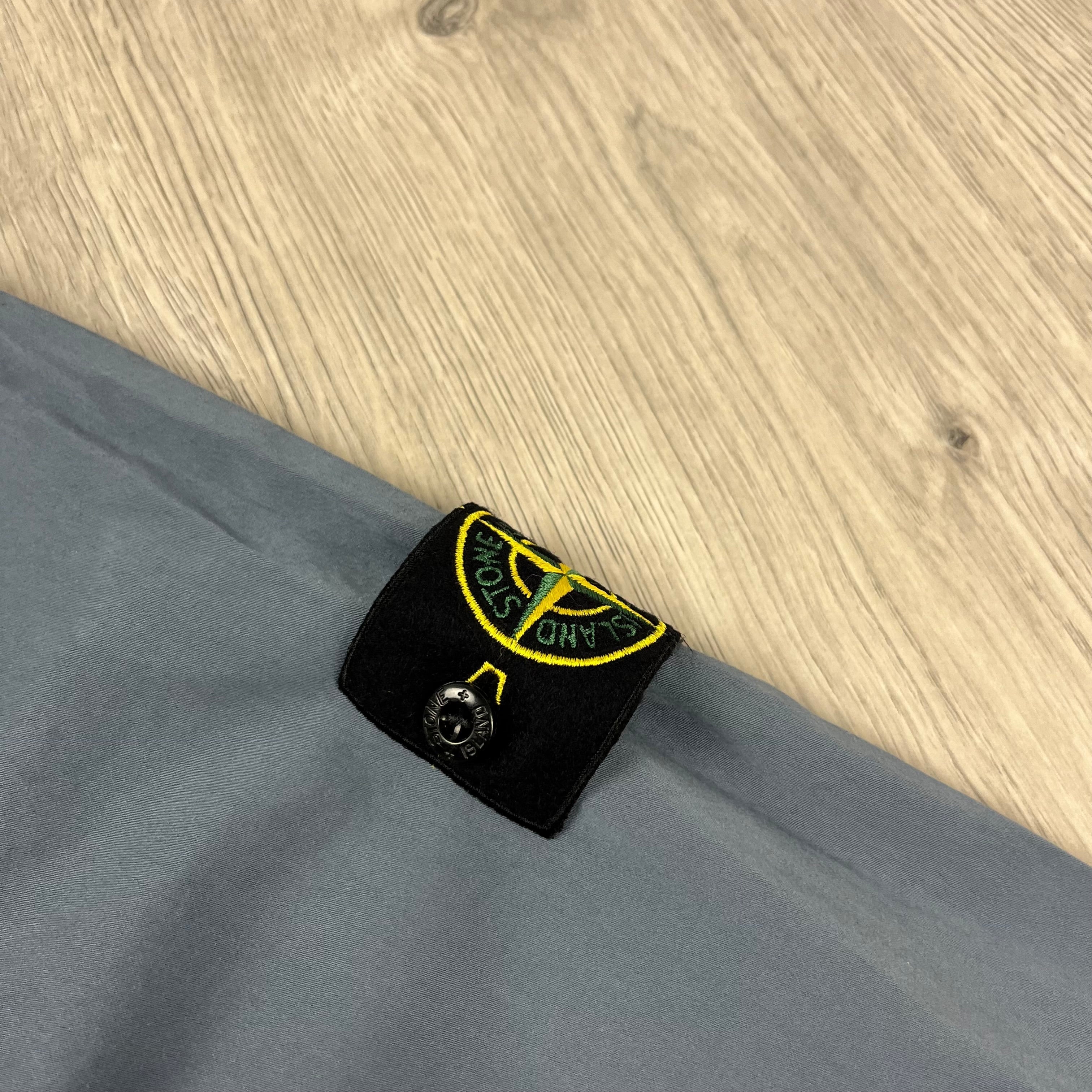 Stone Island Zip Overshirt - Avio Blue