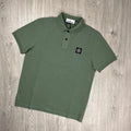 Stone Island Patch Polo Shirt - Sage